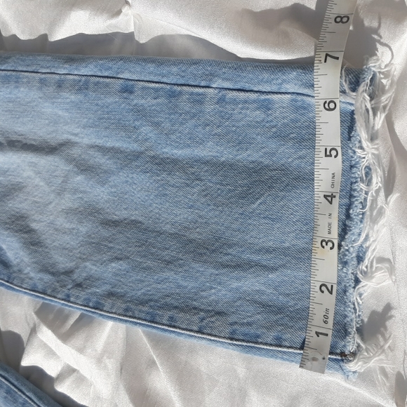 BDG Slim Straight 27 Distressed Knee Raw Hem Button Fly Hi Rise Jeans - Picture 7 of 17